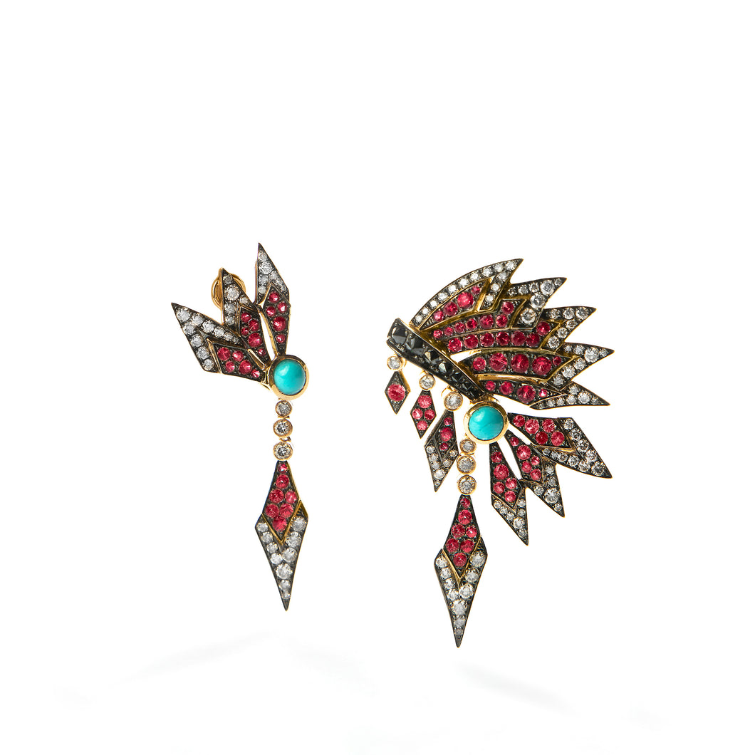 Coiffe Indienne Earring